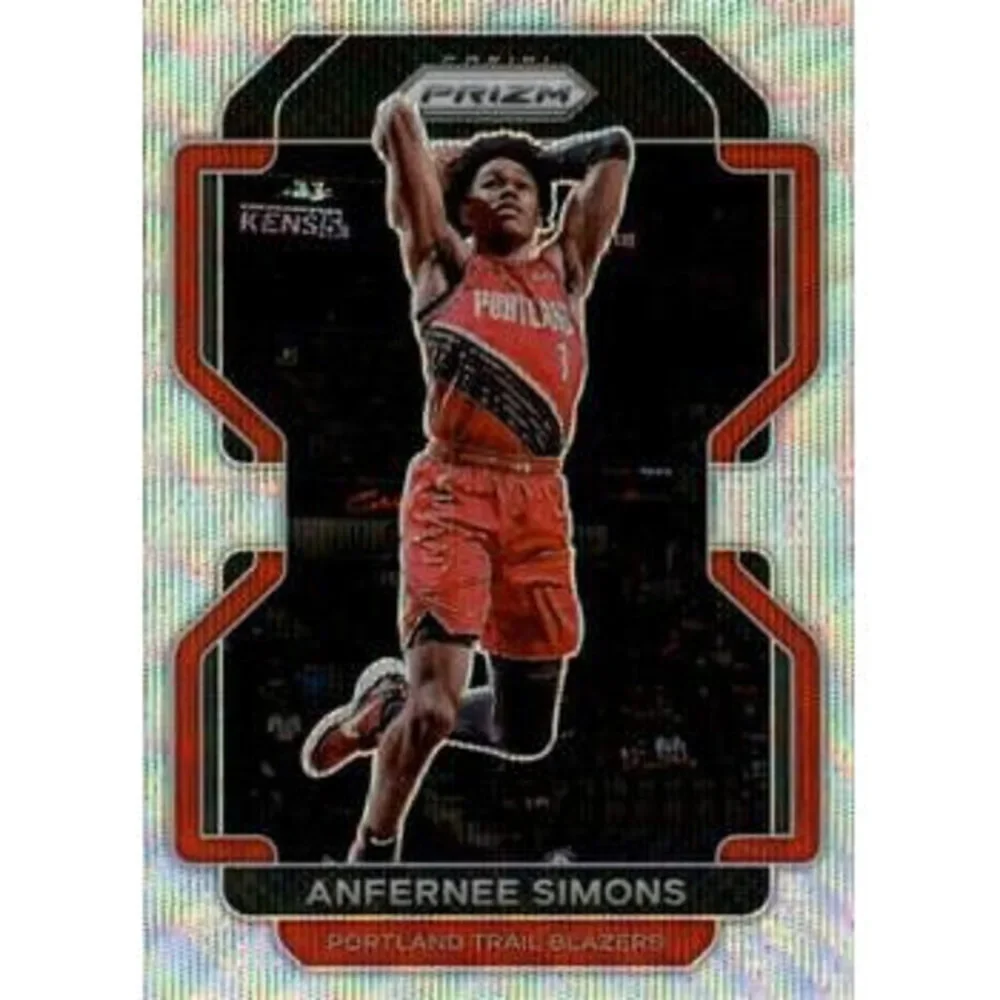 2021-22 Panini Silver Prizm Anfernee Simons 168 Portland Trail Blazers